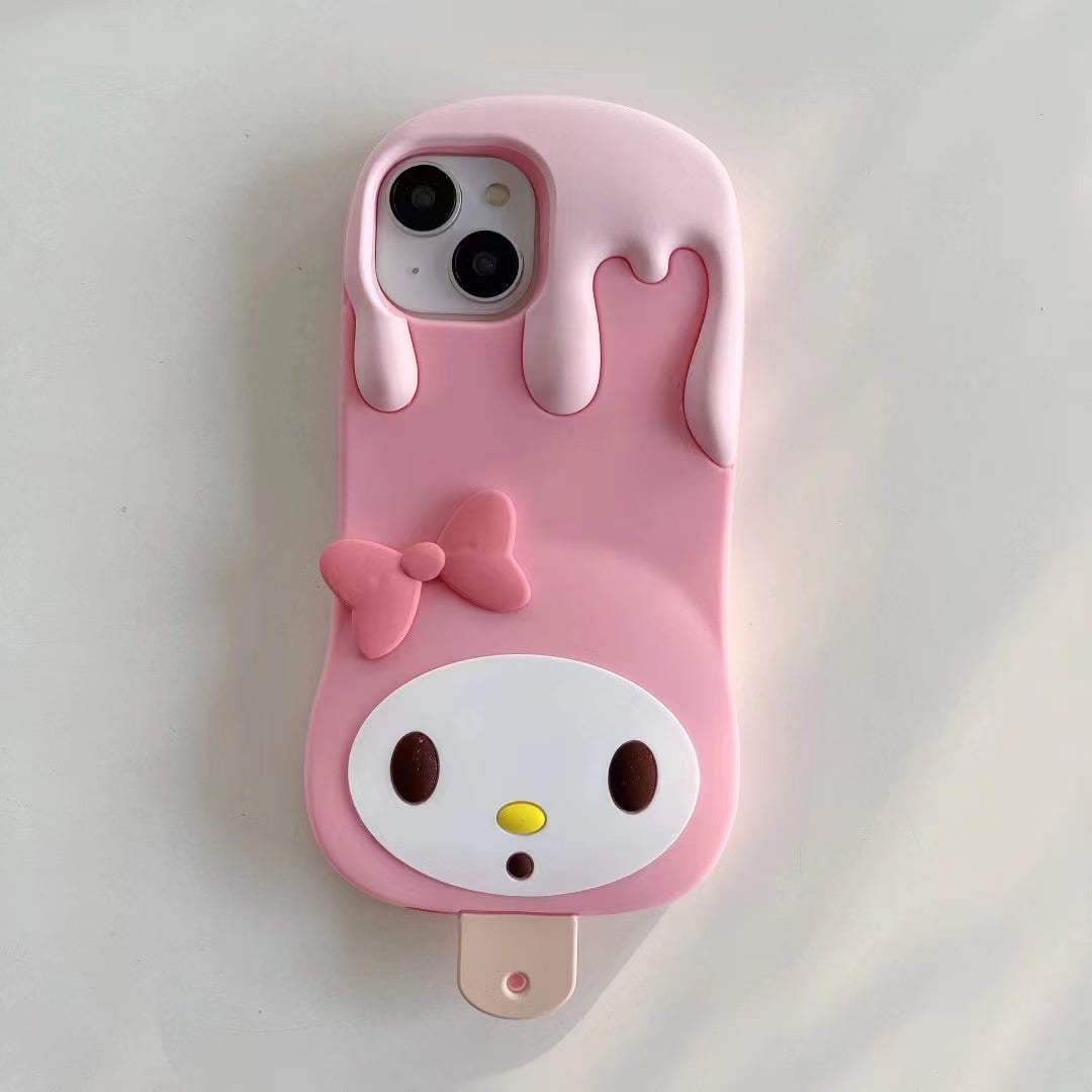Sanrio my melody ice cream Pink girls Anime Phone Case For iPhone