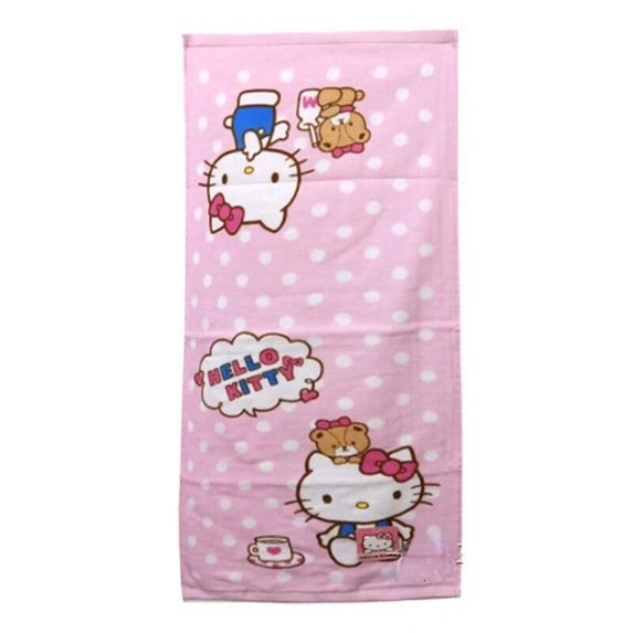 Sanrio new animation peripheral cartoon kawaii Hello Kitty cute towel bath towel creative cotton ins face towel gift wholesale
