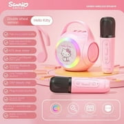 Sanrio new wireless microphone Bluetooth speaker kawaii portable home educational early education machine singing all-in-one set