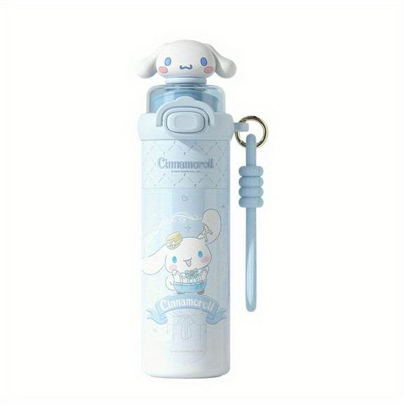 Sanrio popular cartoon character insulated water bottle (Hello Kitty/Kuromi/My Melody designs) | 510ml/17.2oz 316 stainless steel | Double-walled vacuum insulation design for long-lasting hot and col