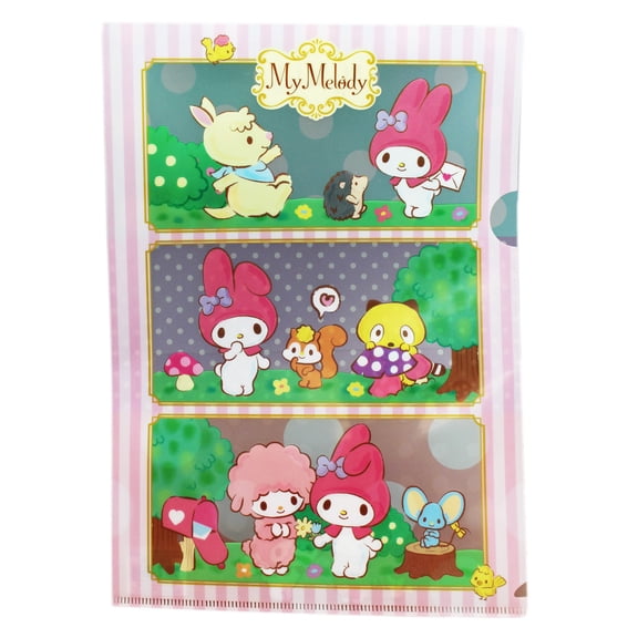 Sanrio's My Melody Playing With Friends Pink Document Sleeve