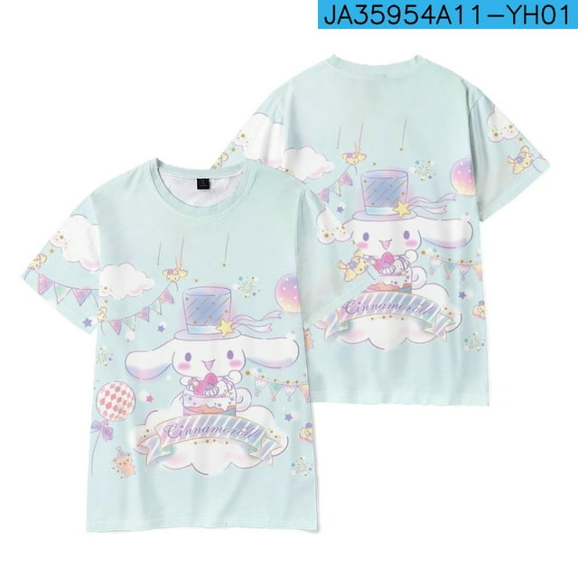 Sanrio3d New Summer Sanrio Cinnamoroll Babycinnamoroll Short Sleeve ...