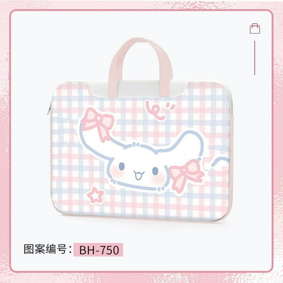 Sanrioed Anime Cartoon My Melody Laptop Bag Applicable for 12/13.3/14/15.6/16/17.3Inches Computer Protective Case High Capacity