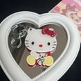 thumbnail image 1 of Sanrioed Hello Kitty Slide Mirror Kawaii Anime Kuromi Melody Kt Bags Pendant Vanity Mirror Key Chain Portable Cute Student Gift, 1 of 10