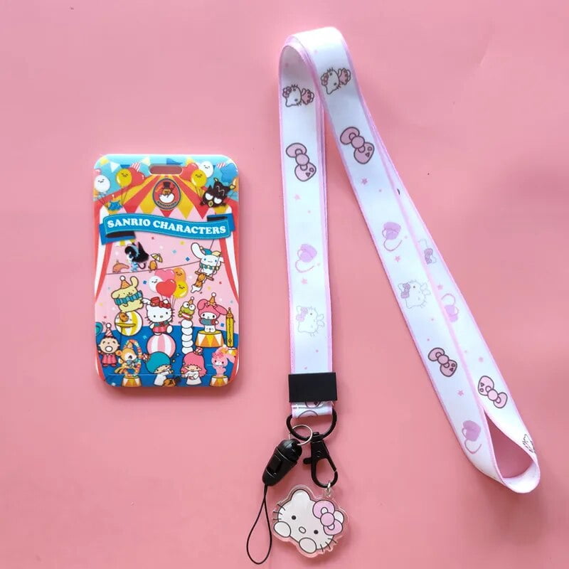 Sanrioed Kawaii Anime Cinnamoroll Card Cover Kuromi My Melody Kt Cat ...