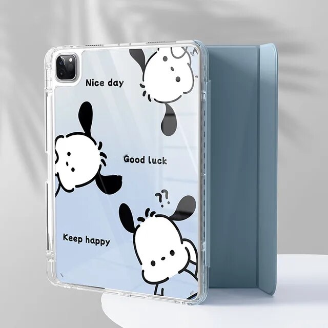 Sanrioed Kuromi Pochacco Anime Ipad Pro Protective Case Ipad Air 4
