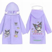 Sanrioes Anime Kuromi Pochacco Childrens Cartoon Raincoat Waterproof Rain Coat Girl Boy Camping Waterproof Rainwear