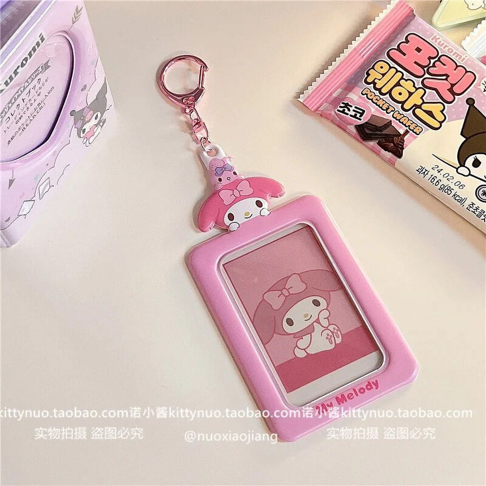 Sanrios Anime Characters Hello Kitty Kuromi Students Meal Bus Card Holder Cute Pochacco Id Card