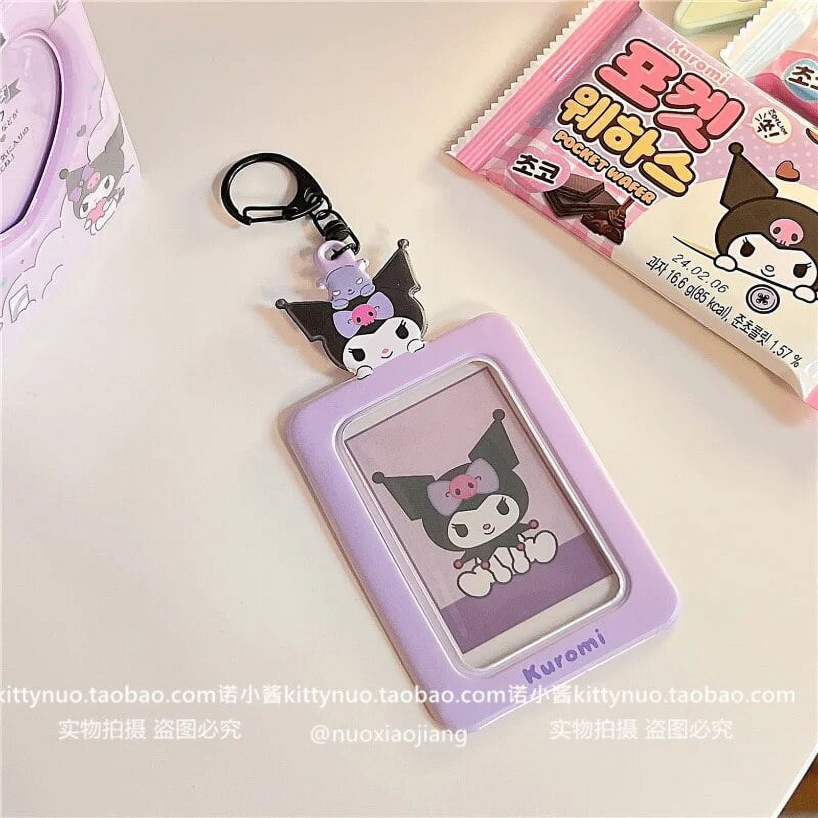Sanrios Anime Characters Hello Kitty Kuromi Students Meal Bus Card Holder Cute Pochacco Id Card