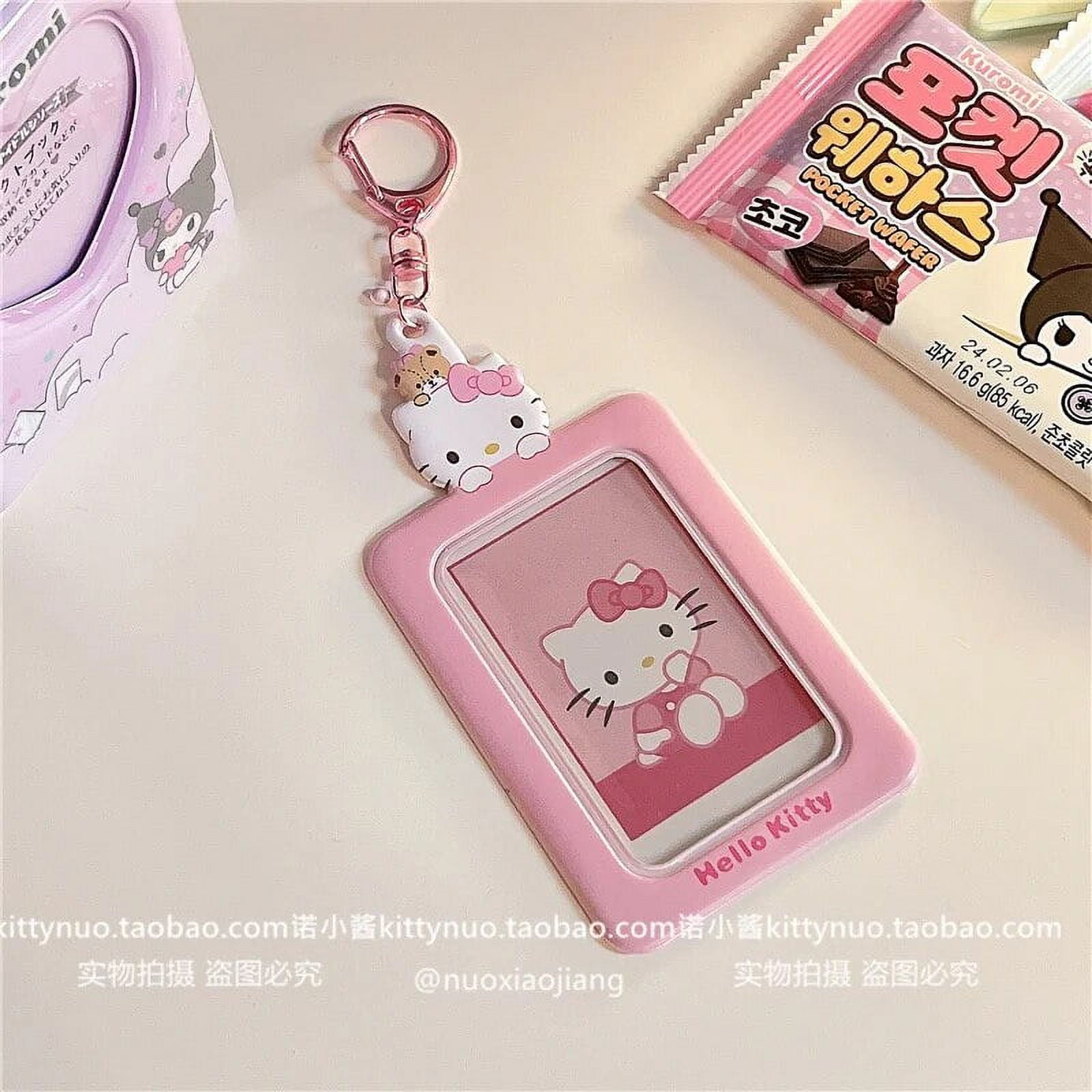 Sanrios Anime Characters Hello Kitty Kuromi Students Meal Bus Card Holder Cute Pochacco Id Card