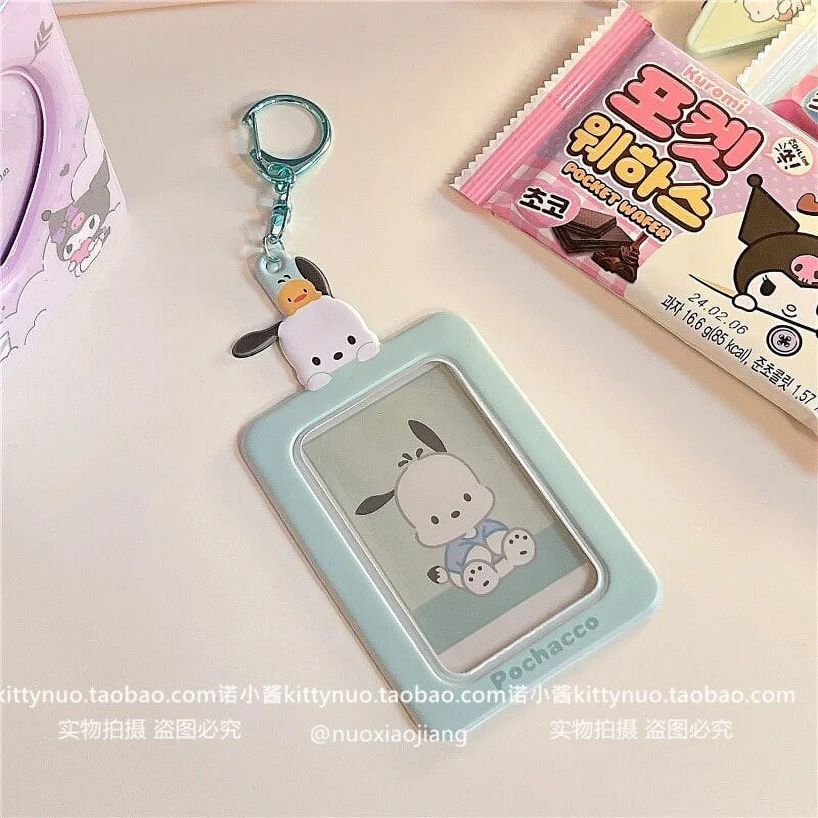 Sanrios Anime Characters Hello Kitty Kuromi Students Meal Bus Card Holder Cute Pochacco Id Card