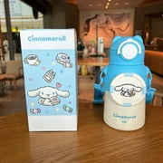 Sanrios Anime HelloKittys Cinnamoroll Pochacco Cartoon Cute Portable Straw Cups Large Capacity 316 Stainless Steel Insulated Cup