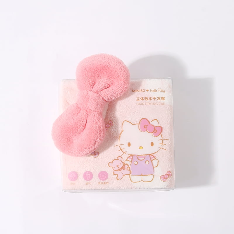 Sanrios Hellokitty Soft Absorbent Printing Quick Dry Hair Cap Towel