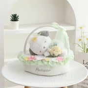 Sanrios Pochacco Cinnamoroll Plushie Doll Crouching Flower Basket Series Plush Toys Gift
