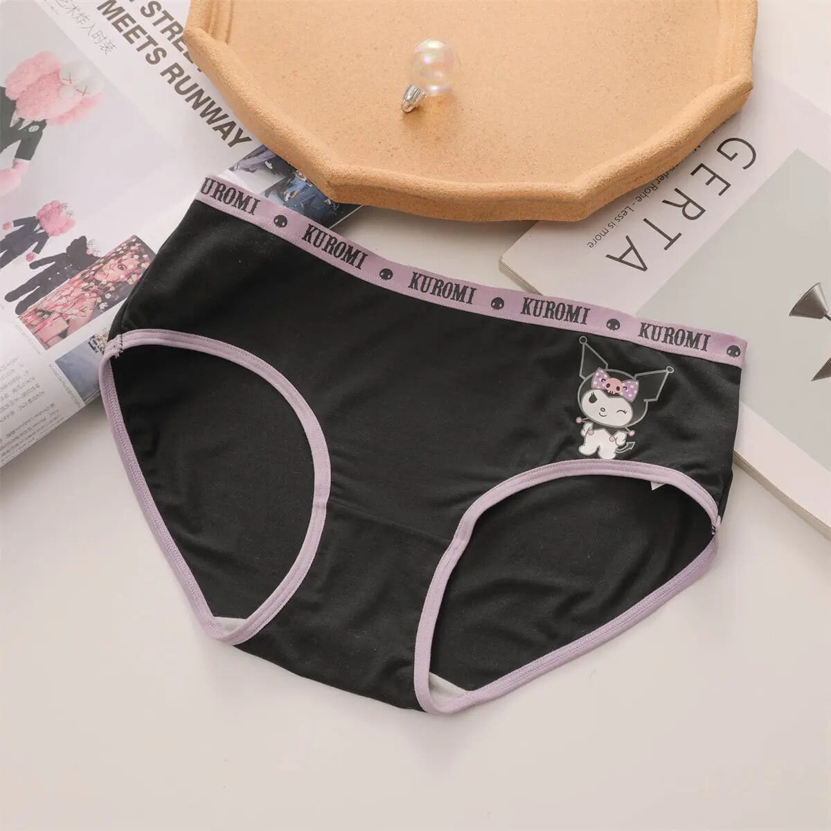 Sanrios Women Sport Panties Underwear Cute Anime Kuromi