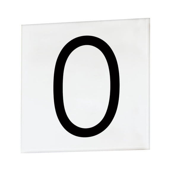 Sans Serif - 4.5 Inch 0 Square Tile