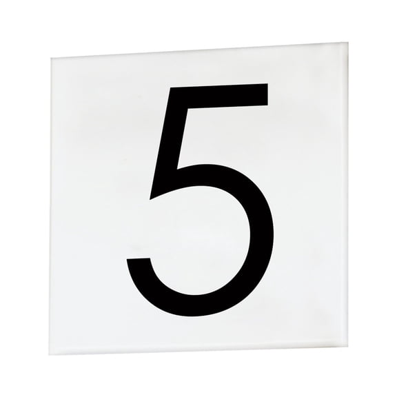 Sans Serif - 4.5 Inch 5 Square Tile