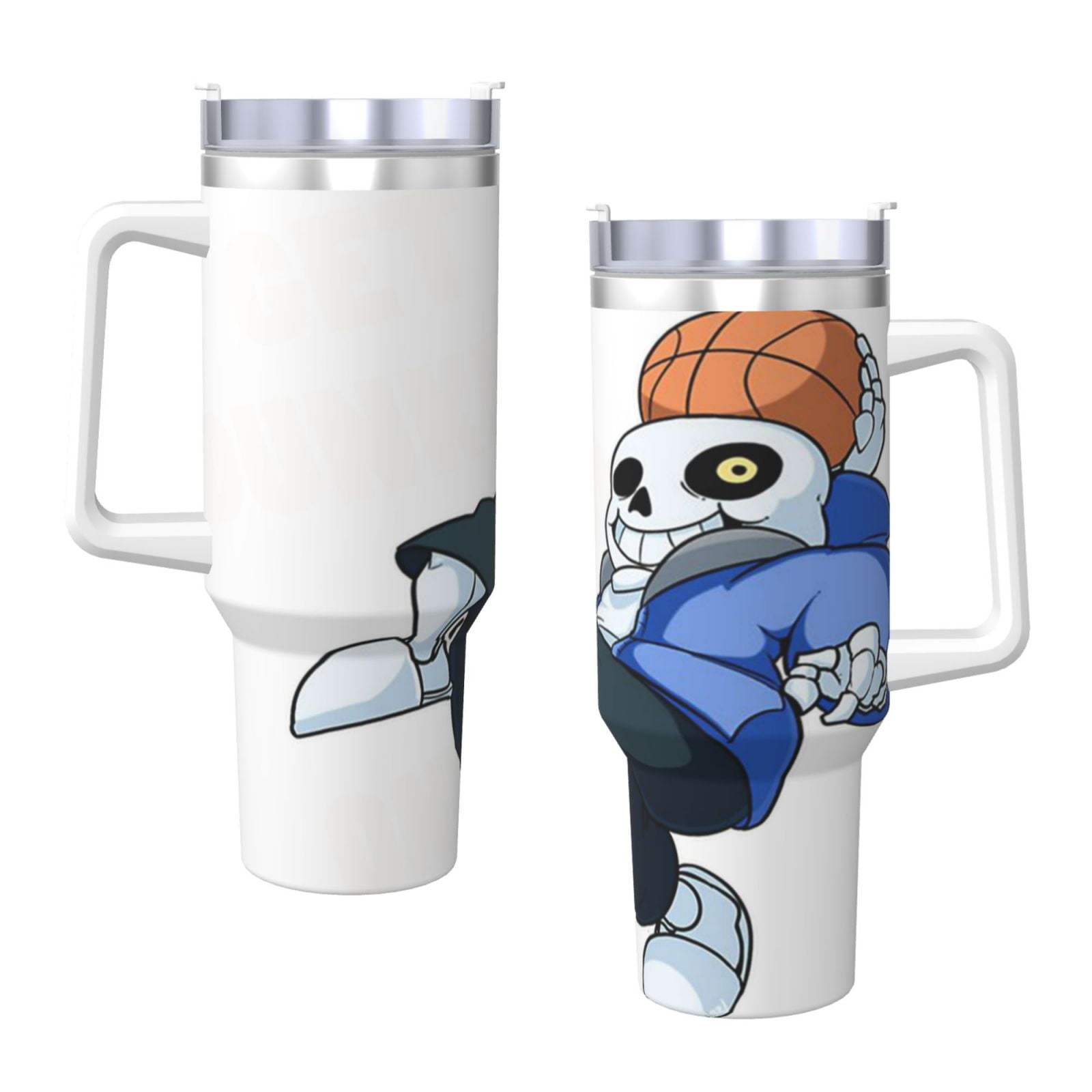Sans - Undertale - Get Dunked On! 40 Oz Tumbler With Handle And Straw ...