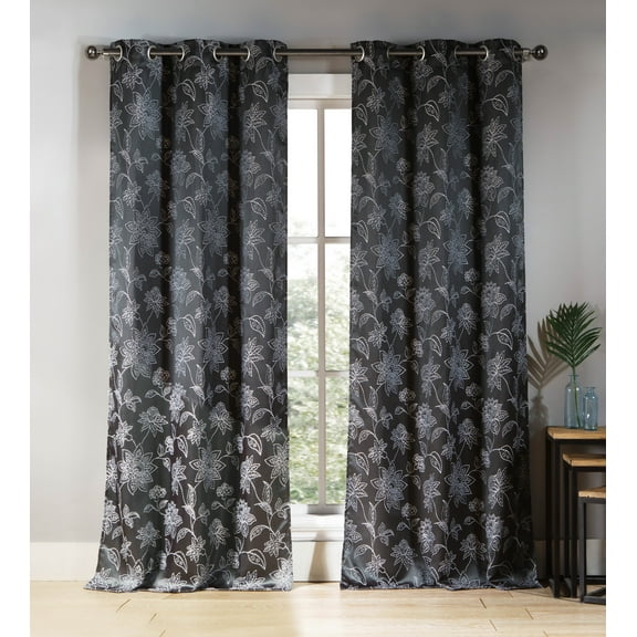 Sansa Floral Window Curtain Set