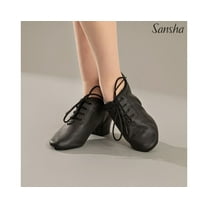 SANSHA FRIVOLE BR161952L Women's Lace-Up Leather Ballroom & Jazz Dance Shoes