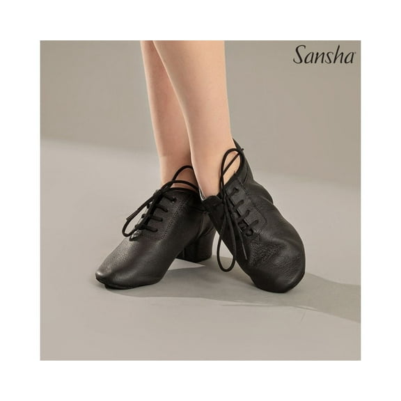 SANSHA FRIVOLE BR161952L Women's Lace-Up Leather Ballroom & Jazz Dance Shoes