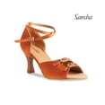 thumbnail image 1 of Sansha Ballroom Shoes suede sole Dark tan 06.5 M MILANA, 1 of 1
