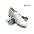 thumbnail image 1 of Sansha TA08L T-MEGA Mary Jane Tap Shoes with Metal Taps and Leather Sole, White, Size 10 M, 1 of 5