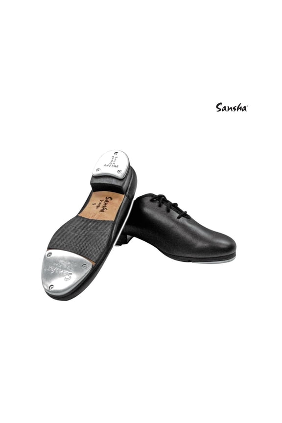 T-MEGA Leather Oxford Tap Shoes with Low Heel for Performance & Practice