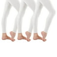 thumbnail image 1 of Sansha Performance Footless Dance Tights, T96AD (3-Pack) , White, One Size, 1 of 9