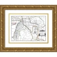 thumbnail image 1 of Sanson 18x14 Gold Ornate Wood Framed with Double Matting Museum Art Print Titled - Middle East Assyria Turkey Iraq - Sanson 1641, 1 of 4