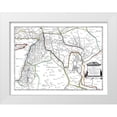 thumbnail image 1 of Sanson 18x14 White Modern Wood Framed Museum Art Print Titled - Middle East Assyria Turkey Iraq - Sanson 1641, 1 of 4