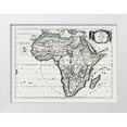 thumbnail image 1 of Sanson 24x19 White Modern Wood Framed Museum Art Print Titled - Africa - Sanson 1641, 1 of 4