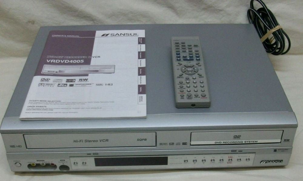 Sansui Vrdvd4005 (Used) Dvd Recorder VCR Combo with Remote