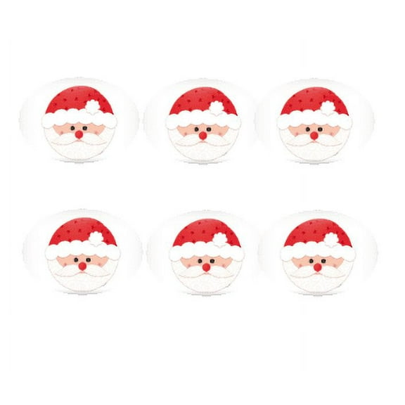 Santa 12 - 2 inch Cupcake Edible Frosting Photos