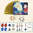 Santa 24 Countdown Calendar Jewelry Christmas Blind Set DIY Jewelry
