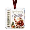 thumbnail image 1 of Santa Acrylic Christmas Money Gift Ornament, christmas tree ornaments with Hanging Ribbon, Santa Cash Gift Ornament for Kids, Teens, Family, Stocking Stuffers and Holiday Decor, 1 of 6