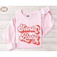 thumbnail image 1 of Santa Baby Sweatshirt, Pink Retro Crewneck, Cute Girls Sweater, Santa Sweatshirt, Her All Size S-5Xl, 1 of 5