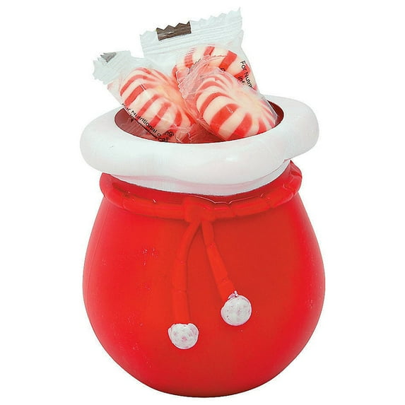 Santa Bag Treat Containers - Party Supplies - 12 Pieces