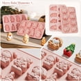 thumbnail image 1 of Santa Baking Mold Dessert Tray French Pudding Maker Holiday Decorating Cavity Nonstick Pan For Festive Winter Celebrations And Family Parties , Pink C, 1 of 6