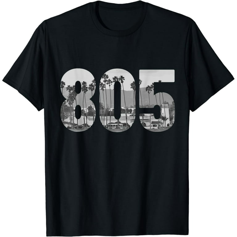 Area Code 805 Shirt - Santa Barbara California Tshirt Area Code 805 Shirt - Santa Barbara California Tshirt