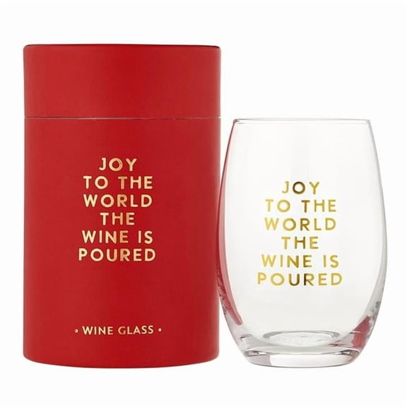 Santa Barbara Design Studio N6248 17 oz Stemless Wine Glass - Wine is Poured