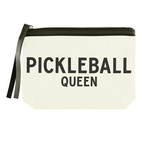 Santa Barbara Design Studio N0554 9 x 6 in. Canvas Pouch - Pickleball Queen