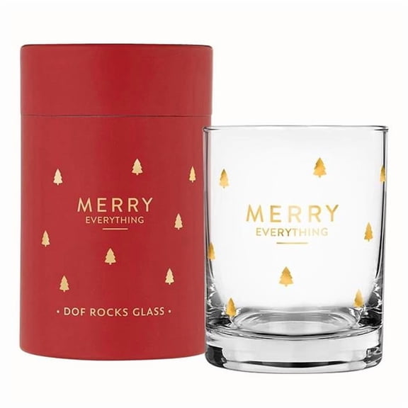 Santa Barbara Design Studio N6244 DOF Rocks Glass, Merry Everything