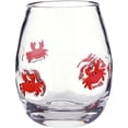 thumbnail image 1 of Santa Barbara Design Studio Icons Glassware Stemless Wine Glass, 15 Ounces, Crab, 1 of 1