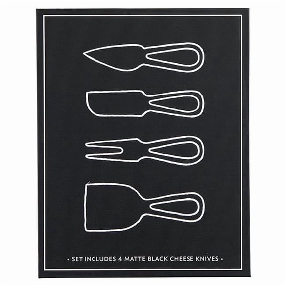Santa Barbara Design Studio N6471 Matte Black Cheese Knives