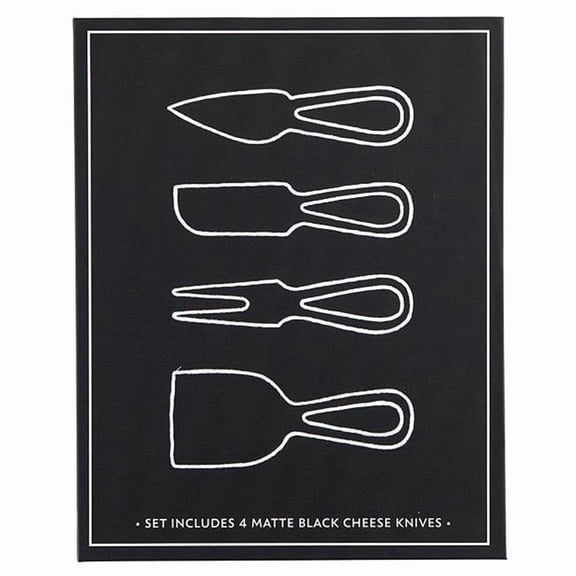 Santa Barbara Design Studio N6471 Matte Black Cheese Knives