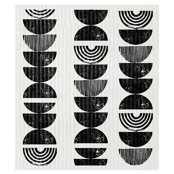 Santa Barbara Design Studio Organic Black Half Circle Dish Cloth