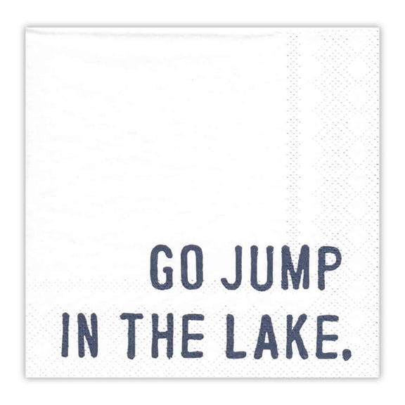 Santa Barbara Design Studio Paper Cocktail Napkins Lake-Themed Beverage Napkin Pack of 20, 5" x 5", In The Lake