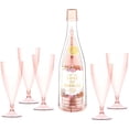 thumbnail image 1 of Santa Barbara Design Studio Party Champagne Flutes 5-Pack in Bottle Stackable Acrylic Stemmed Glasses, 6-Ounce, Love of Bubbles, 1 of 1