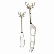 Santa Barbara Design Studio P5750 Silver Stag Cheese Knives Set